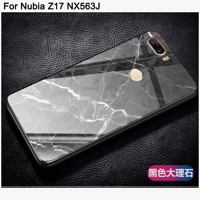 

Чехол для Nubia Z17 NX563j, Модный чехол из закаленного стекла с мультипликационным принтом, задняя крышка для Nubia Z17 NX563j, чехол для телефона, чехлы и...