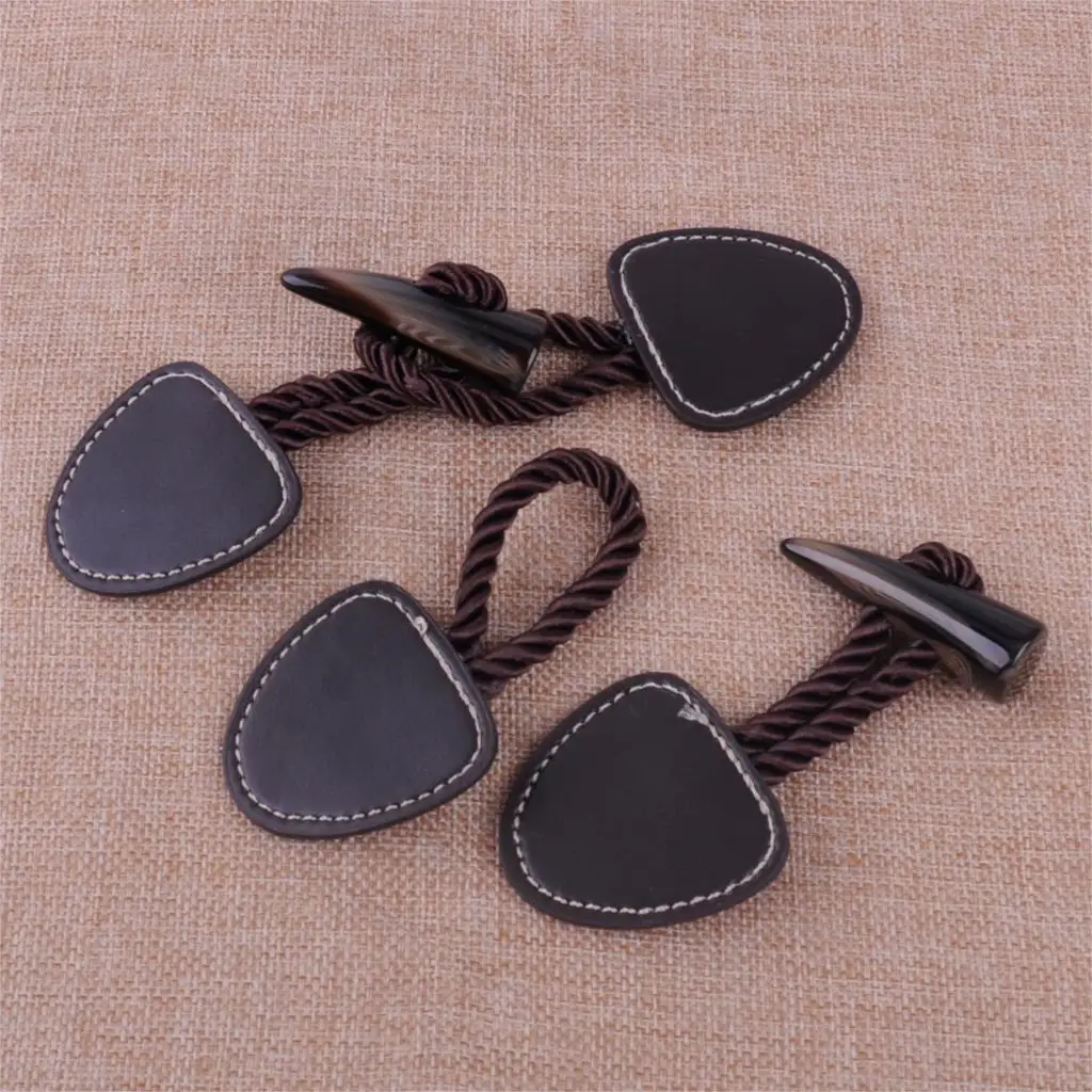 5 комплектов винтажная смоляная и искусственная кожа вещевой Рог Кнопка