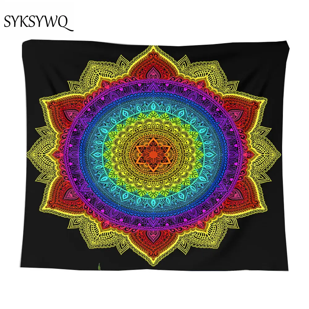Настенный декор декоративное покрывало Гобелен Мандала настенный гобелен из