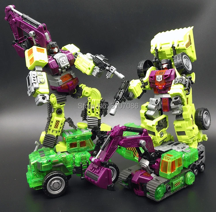 NBK Devastator бульдозер скраппер гравитационный крюк строитель GT Devastator KO трансформация Инженерная фигурка игрушки