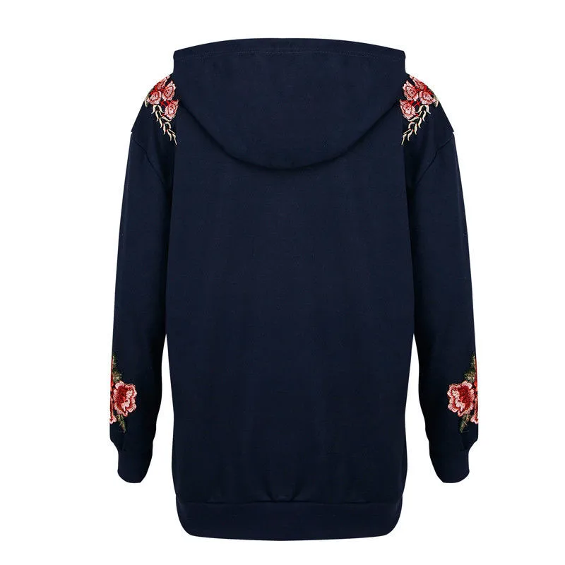 Осеннее Новое поступление стильный женский свитер с капюшоном длинным рукавом