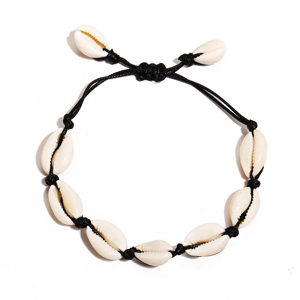 MLING Fashion Multicolor Rope Chain Bracelet Bohemian Adjustable Shell For Women | Украшения и аксессуары