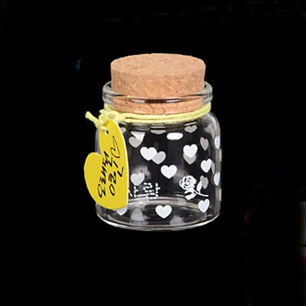 6 шт желаю маленькие бутылки небольшые Пустые Ясно Корк Стеклянные флаконы для