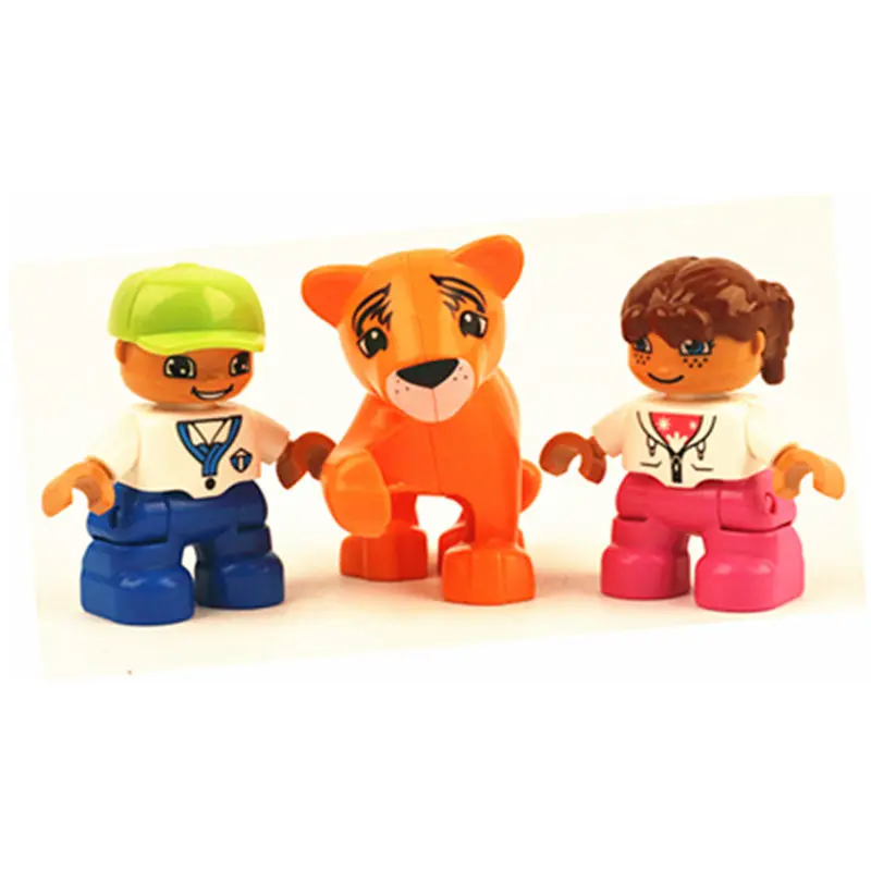 Duplo-diy-36 Крупные частицы Diy строительные блоки Doll домик для животных качели аксессуары совместимы с дублированные игрушки для Дети Детские подарки - Цвет: Duplo-diy-36