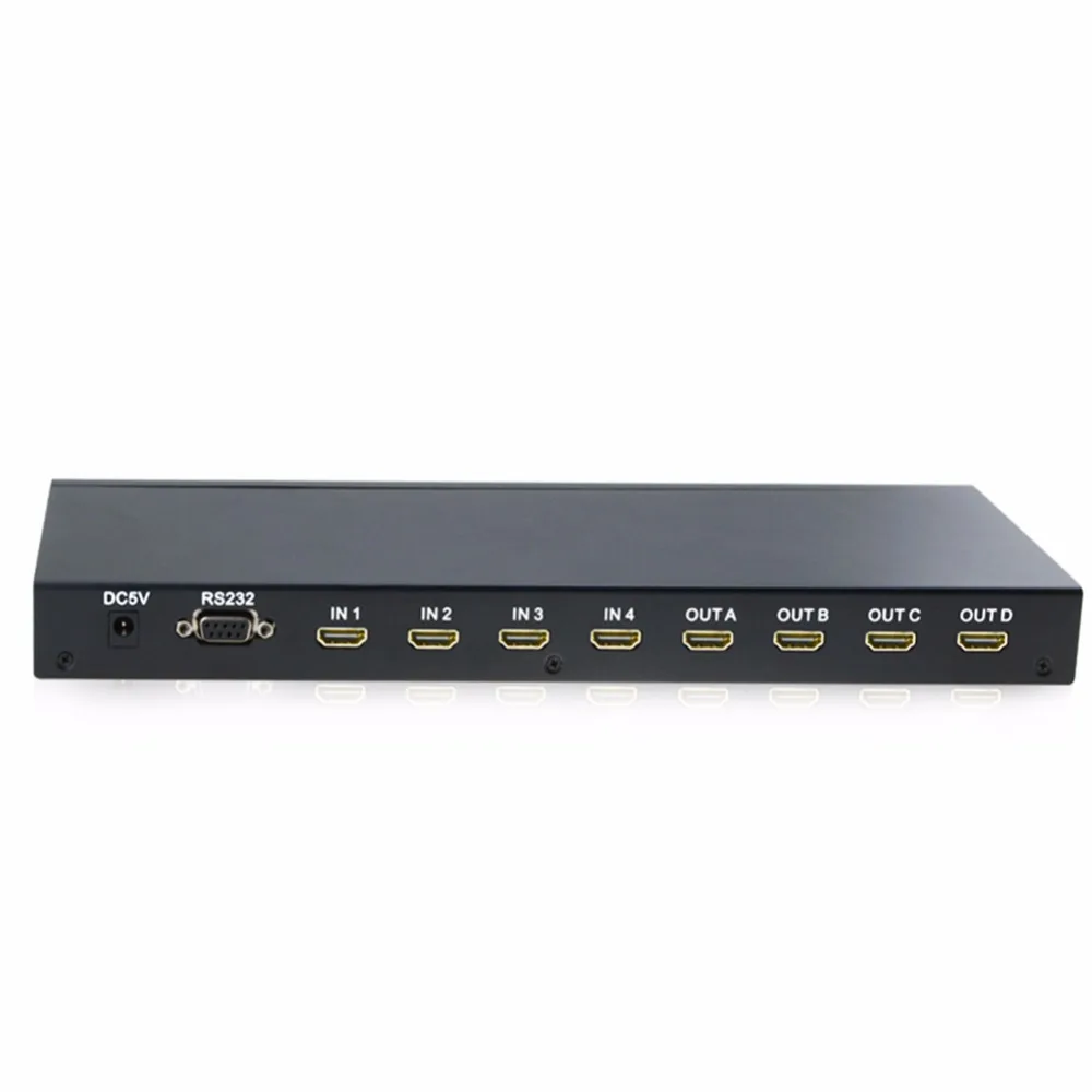 EMK 4x4 HDMI ТВ матрица 4 входа выхода настоящий матричный переключатель сплиттер