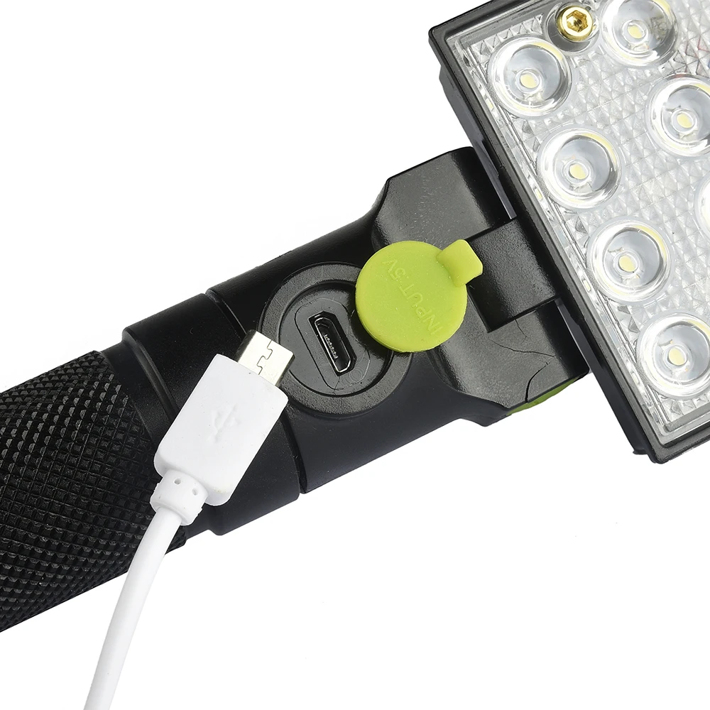 16 светодиодов ремонтная Рабочая лампа usb зарядка Flasglight фонарь встроенный Магнит