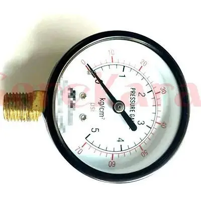 Диапазон измерения 0-70 PSI воздушный компрессор манометр 60 мм лицо радиальное крепление G1/" пневматические части