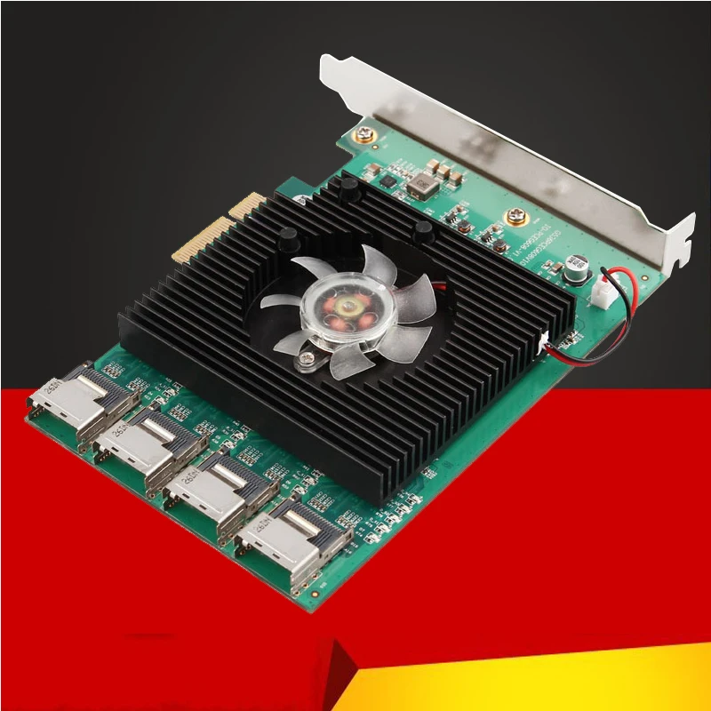 BTBcoin 16 портов SATA 6G PCI Express контроллер карты Marvell 88SE9215 чипсет PCIe на III 3 0 с MINI SAS 4