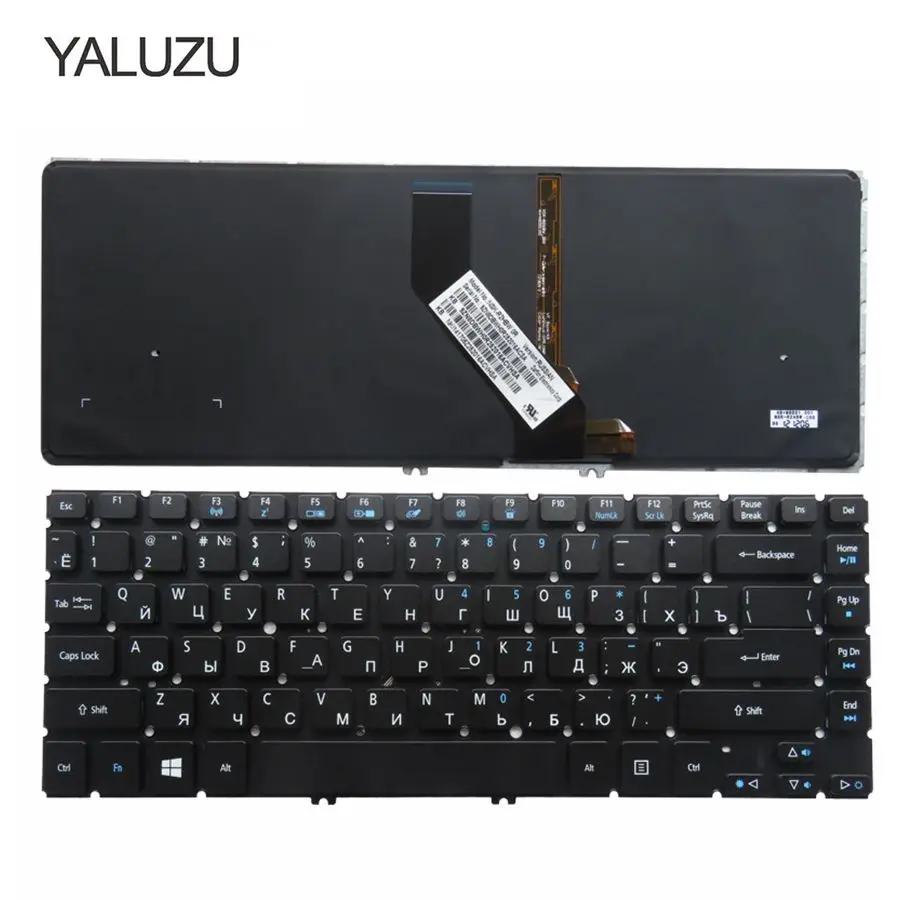 YALUZU Русская клавиатура для ACER ASPIRE V5 431 431G 471 471G 6876 6485 M3 481 MS2360 с