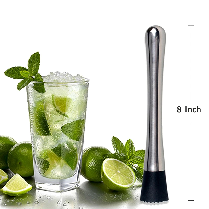 2 шт. набор ложек для коктейлей из нержавеющей стали|cocktail muddler|bar toolsdrink mixer |