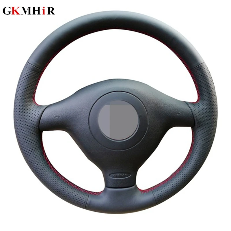 

Artificial Leather Black Steering Wheel Cover for Volkswagen VW Golf 4 Passat B5 1996-2003 Seat Leon 1999-2004 Polo 1999-2002