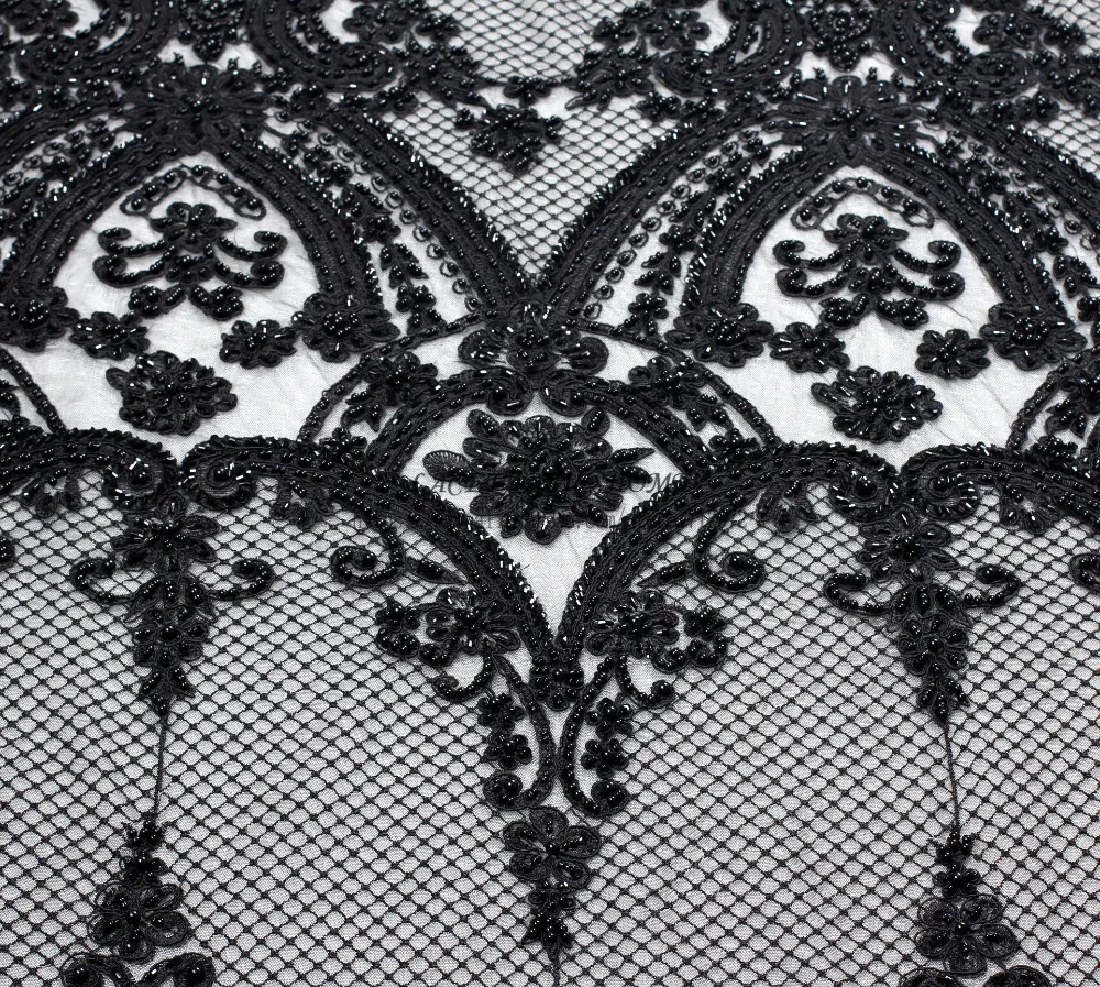 Женское вечернее/свадебное платье La Beauty черно белое кружевное ручной работы с