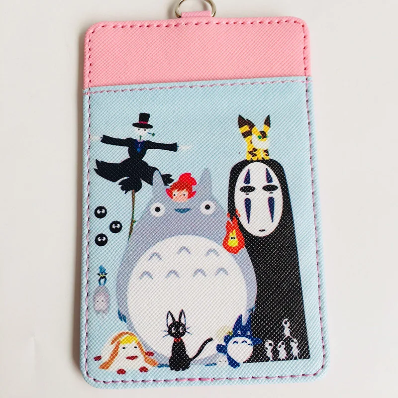 IVYYE 1 шт. Totoro No face Man аниме, плюшевая визитница из искусственной кожи с мультяшным рисунком, Кредитные ID Сумки, кошелек для монет и автобусов, подарки для девочек, новинка