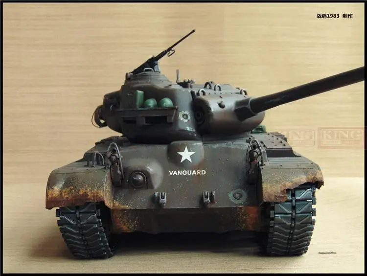 KNL хобби Хэн, 1:16 Першинг RC пульт дистанционного управления Танк модель литейное оборудование для толстое покрытие краски, чтобы сделать старый обновления