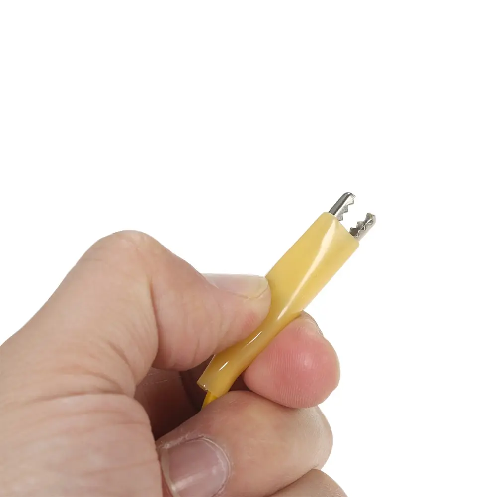 20 шт Тесты провода с двойным концом зажимы типа крокодил изолированные кабель