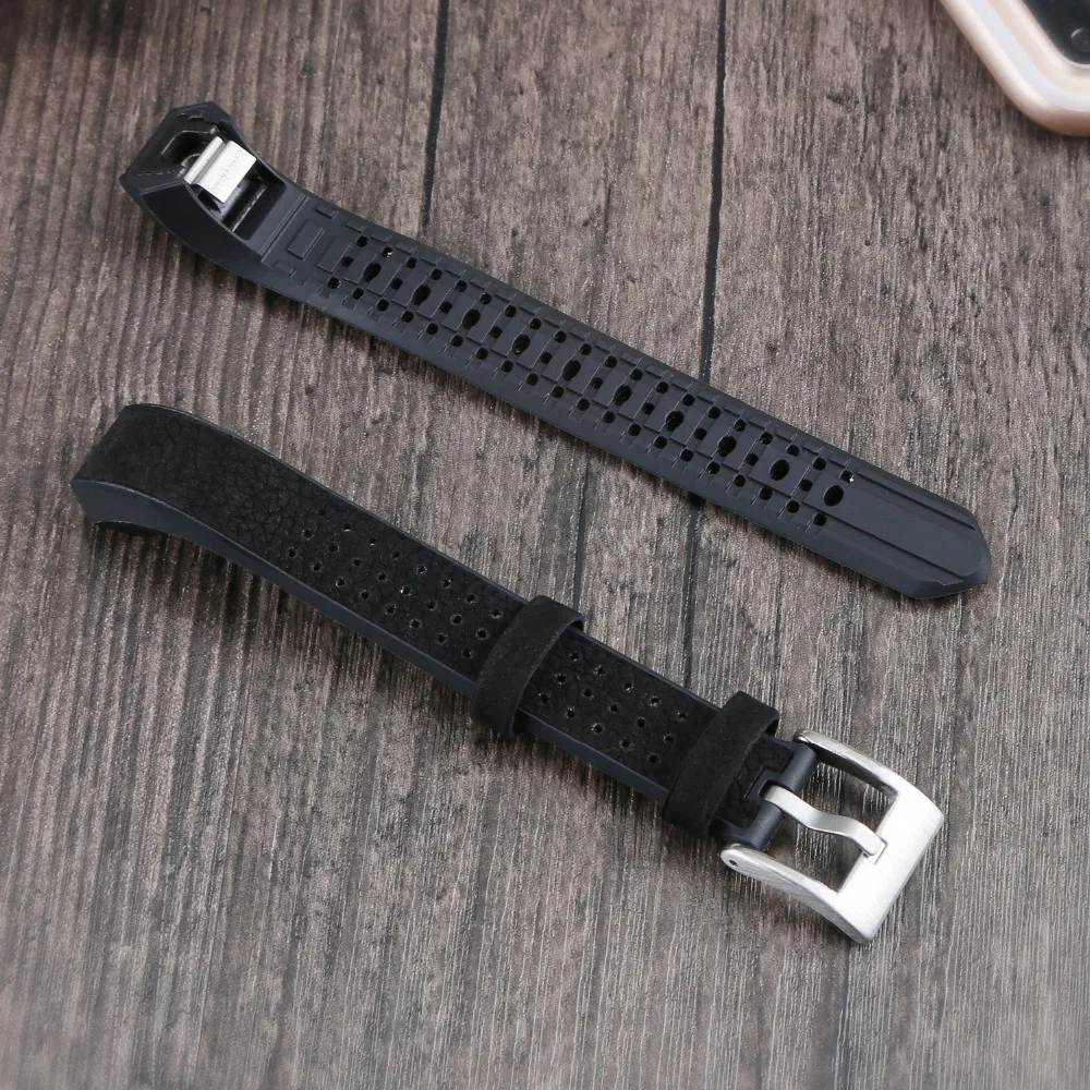 Joyozy натуральная кожа+ ТПУ часы ремешок Браслет Для Fitbit Alta/alta hr замена высокое качество Ремешки для наручных часов