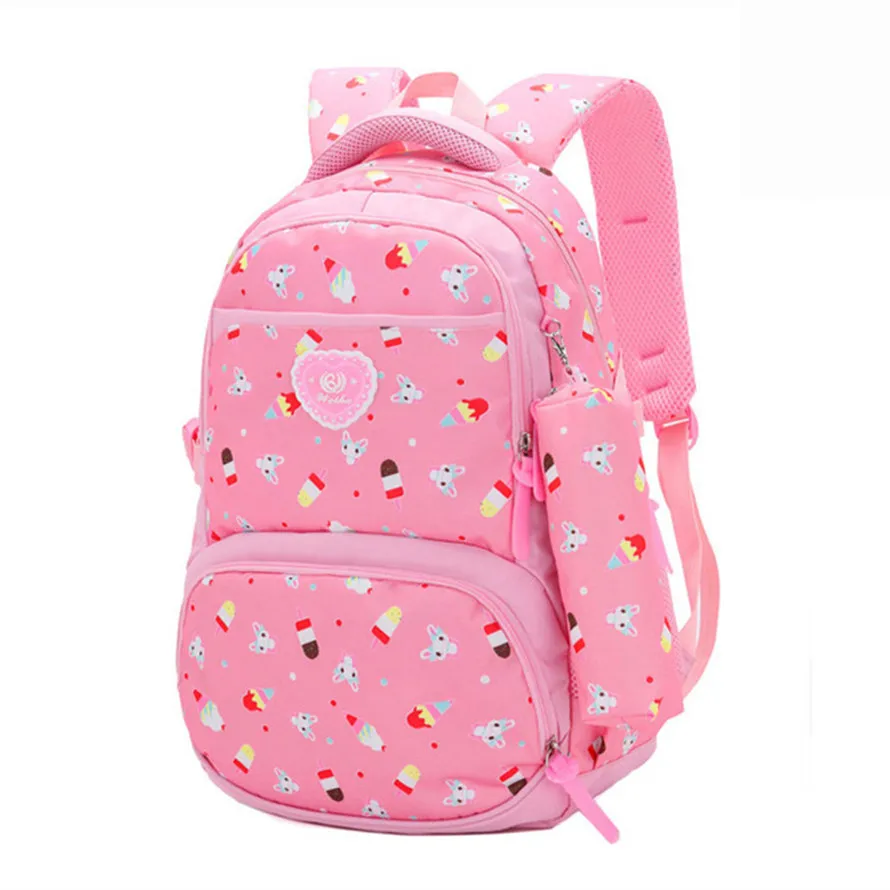 School Bags 3pcs/set Backpack Schoolbag Printing Kids Lovely Backpacks For Children Teenage Girls School Student Mochilas exclusive design anime totoro kiki s delivery service black cat printing backpacks for teenage girls emoji school backpack