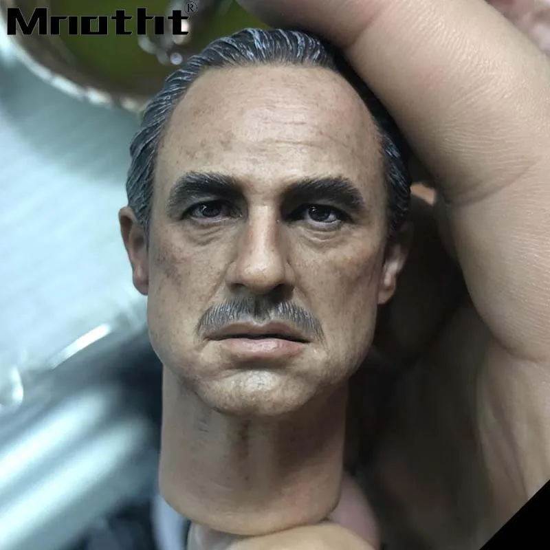 Голова Al Pacino лепка в масштабе 1/6 мужской солдат Марлон голова бренди резьба