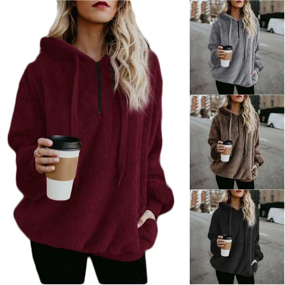 Большой Размеры Для женщин куртка Цвет штанга с длинным рукавом пуловер