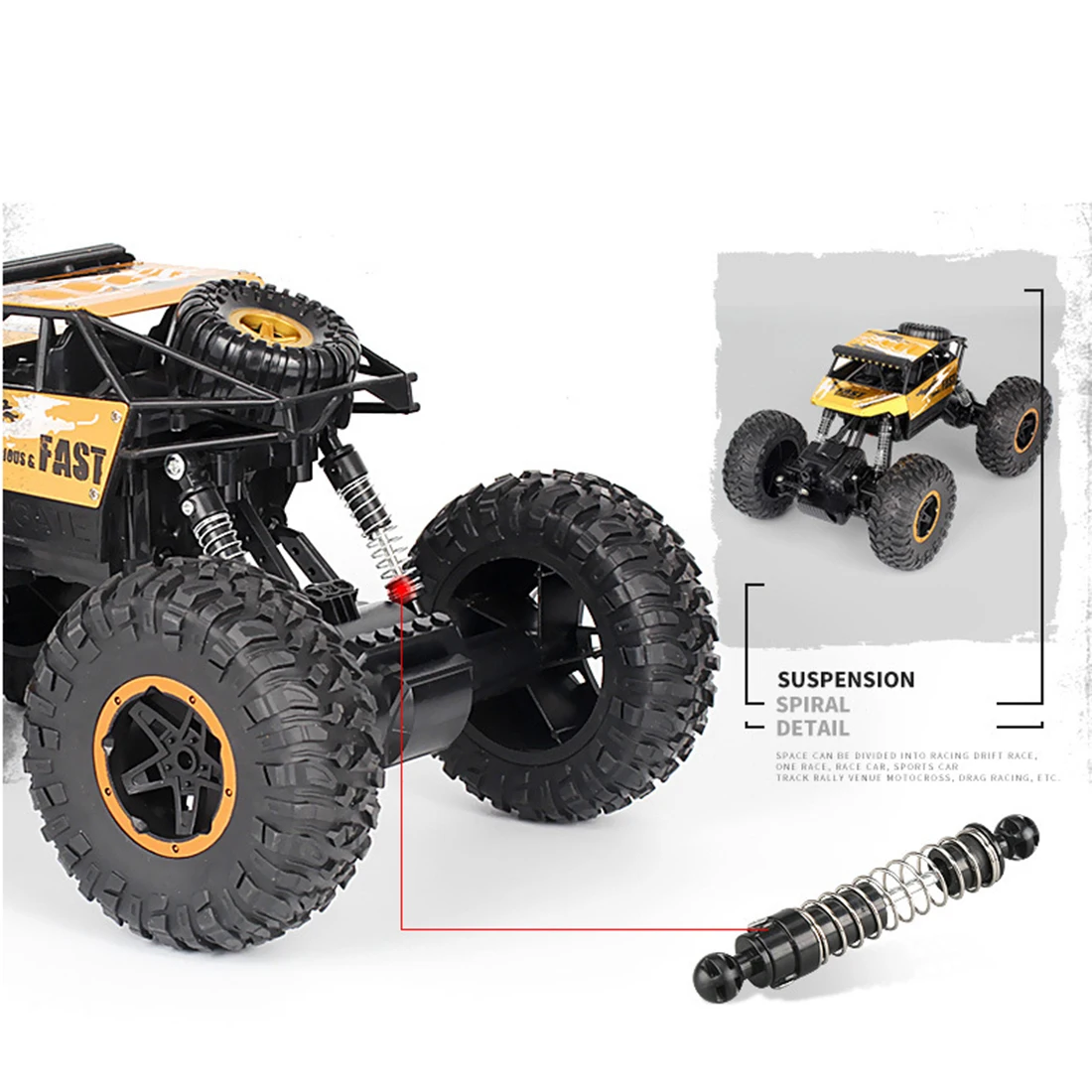 1:16 4WD 2,4G пульт дистанционного управления внедорожный альпинистский автомобиль большая нога RC автомобиль 4 колеса электрический автомобиль игрушки для детей пульт дистанционного управления