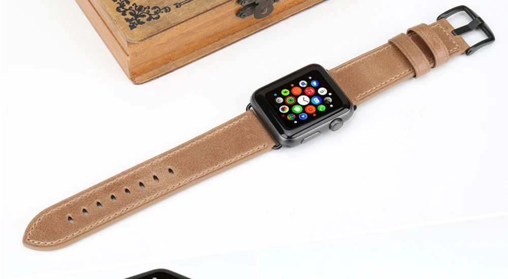 Аксессуары для часов MAIKES, ремешок из натуральной кожи для Apple Watch, 44 мм, 40 мм, ремешок для часов Apple, 42 мм, 38 мм, серия 4, 3, 2, 1, ремешок для часов