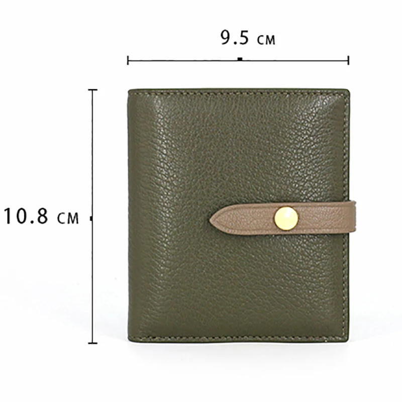 AETOO Goatskin кошелек женский ремень пряжка броские цветные кожаные сумки для карт короткий простой маленький кошелек