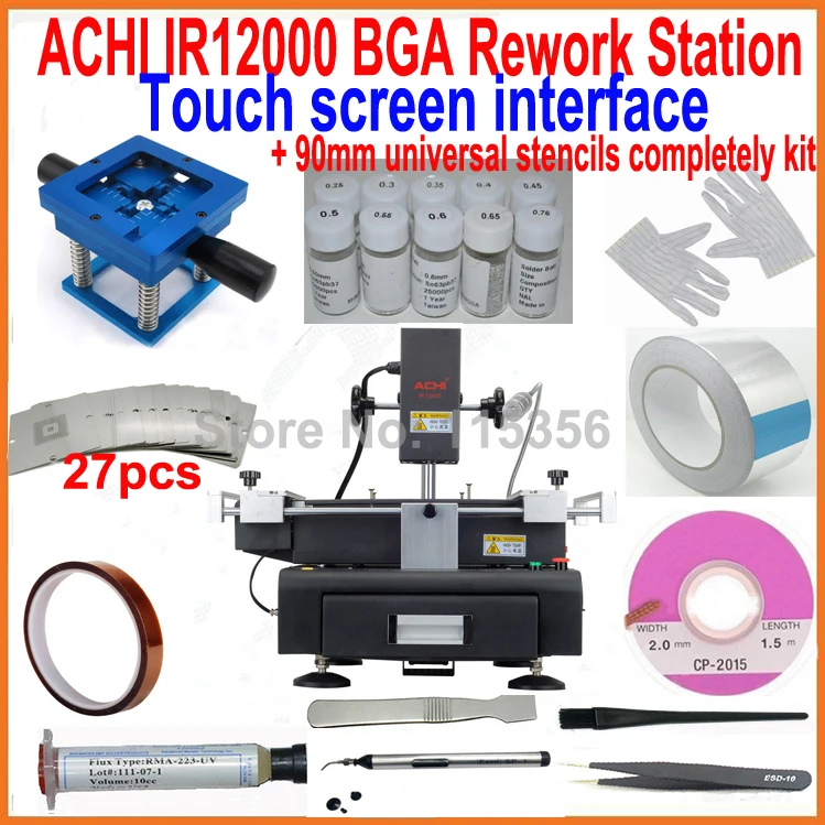 ACHI IR12000 BGA станция для переделки с сенсорным экраном оборудование ремонта