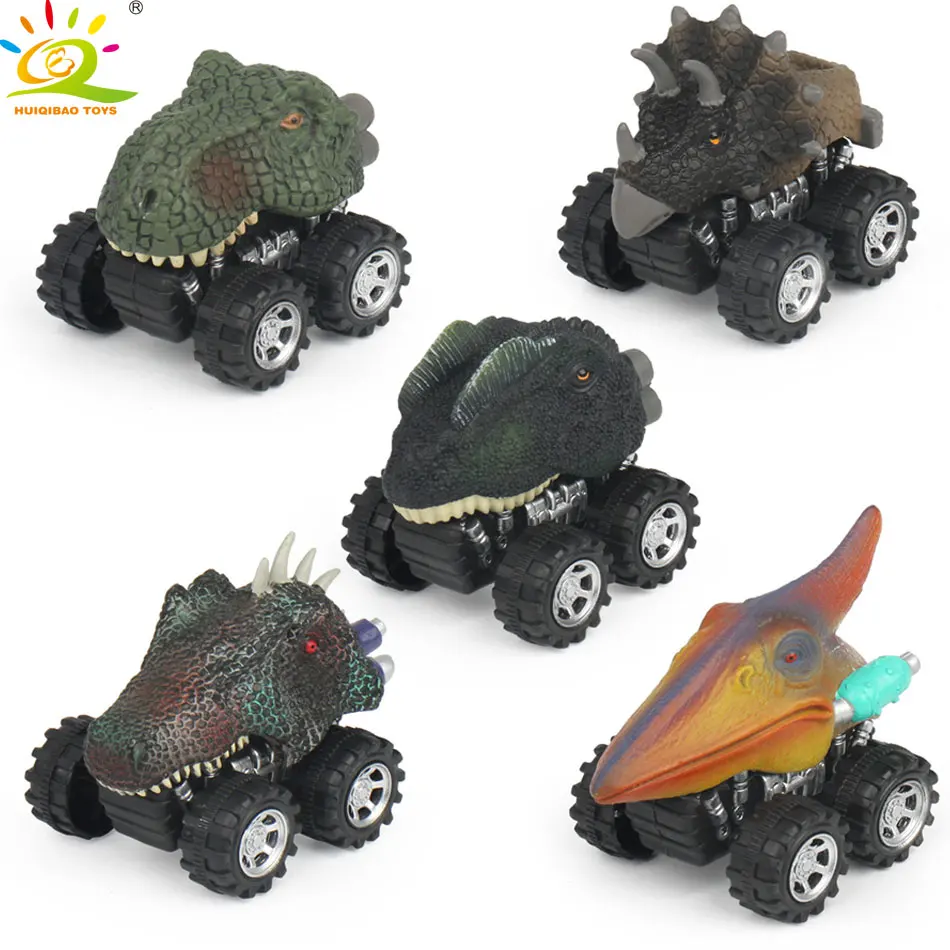 HUQIBAO игрушки 1 шт. мини модель динозавра оттягивающие назад машины быстрая