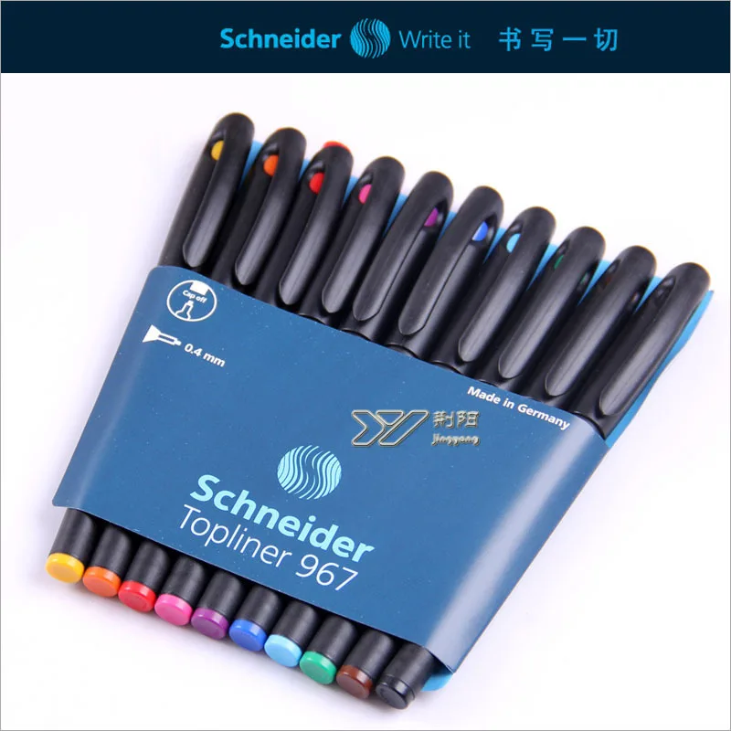 1 шт. schneider 967 0,4 мм цветная ручка с иглой волоконная ручка для отмены ручка-лайнер для рисования для дизайнеров DP006