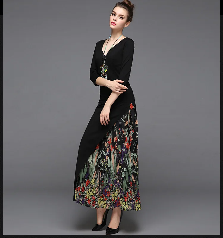 Новое поступление сексуальные женские V образным вырезом 3/4 рукава Асимметричное