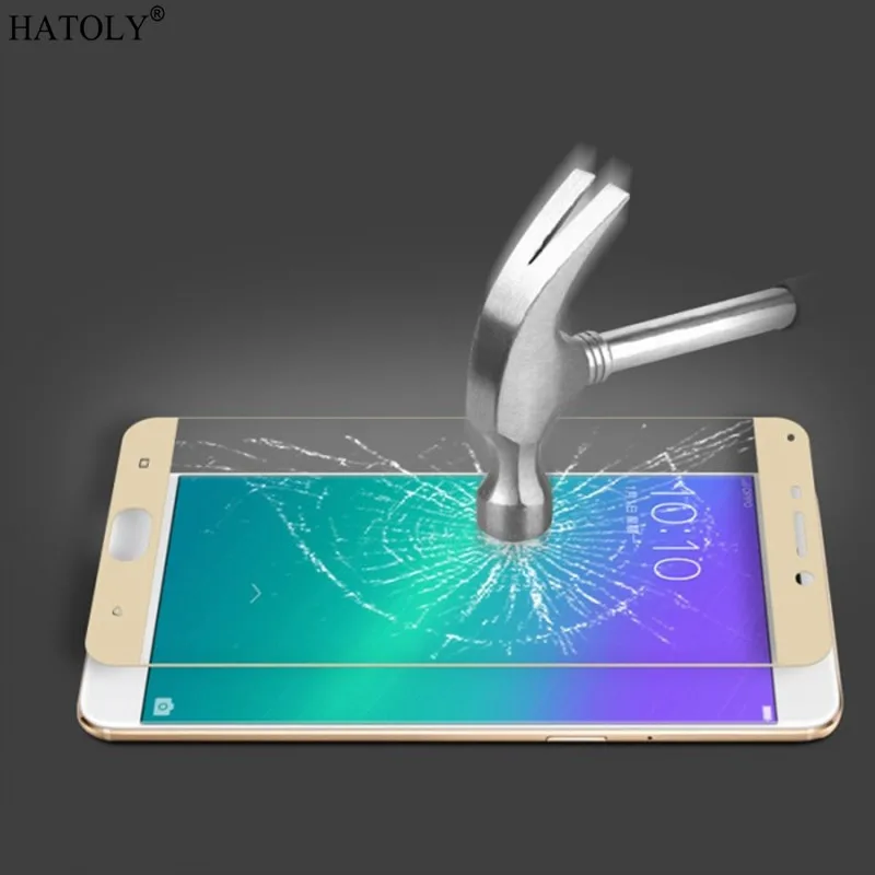 Защитное стекло для экрана Oppo R9 Plus полное покрытие закаленное против царапин HATOLY