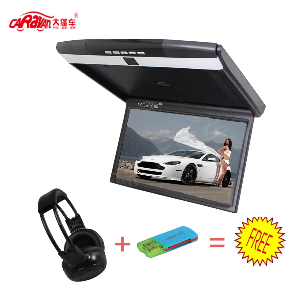 Караван полный 17.3 &quotавтомобиль флип Пух Мониторы крыше Авто накладные 16:9