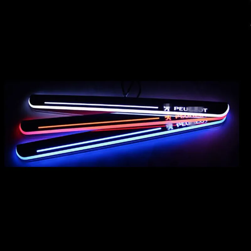 2X Круто! Светодиодный защитный порог для Peugeot 4008 2012 2015|car door led|led car doorled |