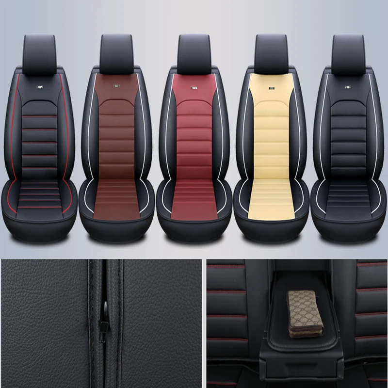 

WLMWL Universal Leather Car seat cover for Volvo all models s60 s80 c30 s40 v40 v60 xc60 xc90 xc70 car styling