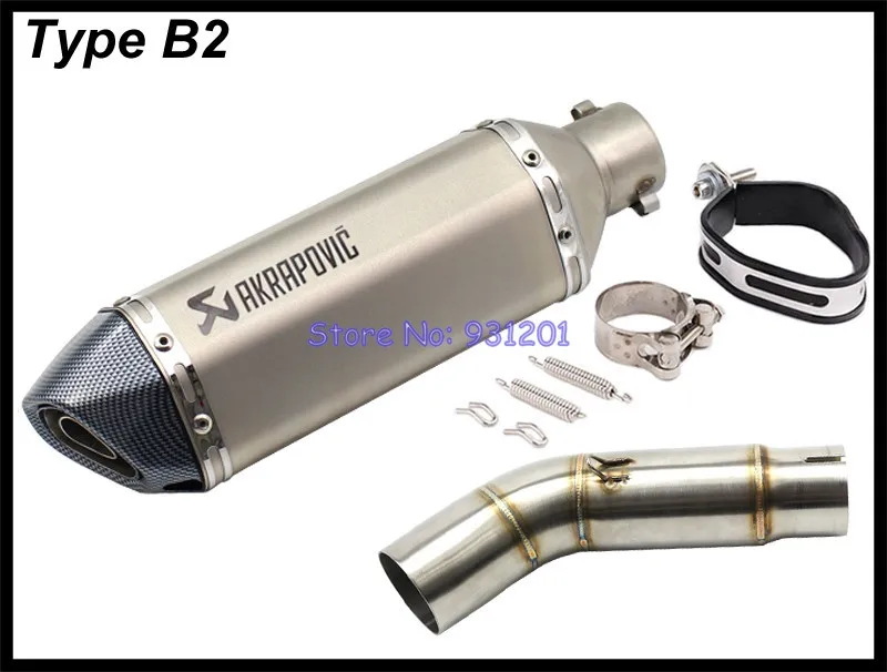 Мотоцикл Akrapovic глушитель выхлопной трубы для Suzuki GSR750 GSR 750 подключение средней с