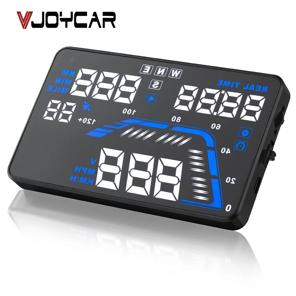 VJOYCAR Q7 Navi Hud Автомобиль HUD gps Head Up Дисплей спидометров Разнос оповещения лобовое