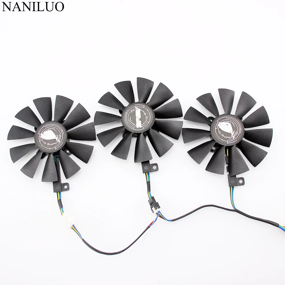 

New 87MM T129215SU T129215SM DC 12V 0.50AMP 4Pin 4 Wire Cooling Fan For ASUS GTX980Ti R9 390X 390 GTX1070 Graphics Card Fans