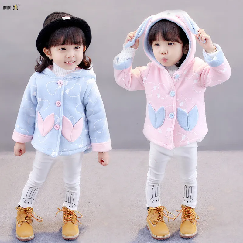 2017 зимняя куртка для маленьких девочек верхняя одежда малышей утепленное