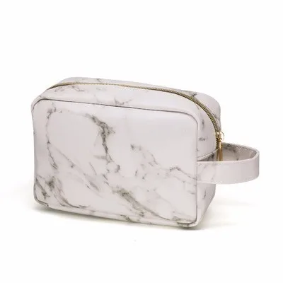 B style white SNUGUG мраморная дорожная косметичка большая роскошная косметичка для макияжа Neceser Mujer Maquillaje косметичка из искусственной кожи косметичка - Цвет: B style white