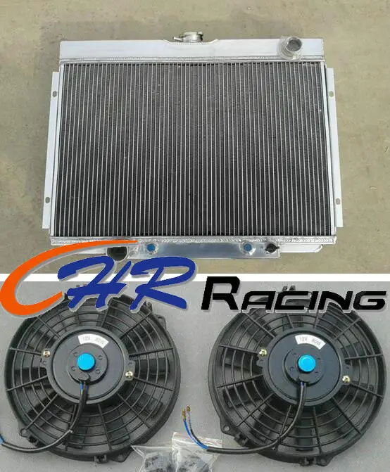 Алюминиевый радиатор и вентилятор * 2 для 1967 1968 1969 1970 Ford Mustang Ranchero Torino Новинка|radiator