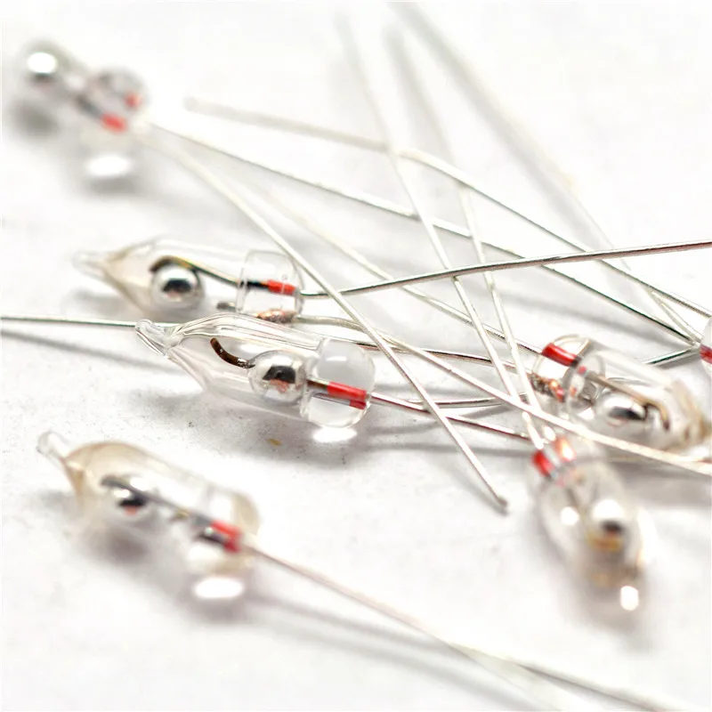 

EziUsin 10Pcs 3MM Mercury switch Tilt switch Unidirectional