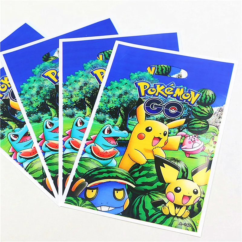 Pokemon Go мультфильм тематическая вечеринка на день рождения одноразовые украшения принадлежности чашки шар Рог Пикачу Детские вечерние принадлежности