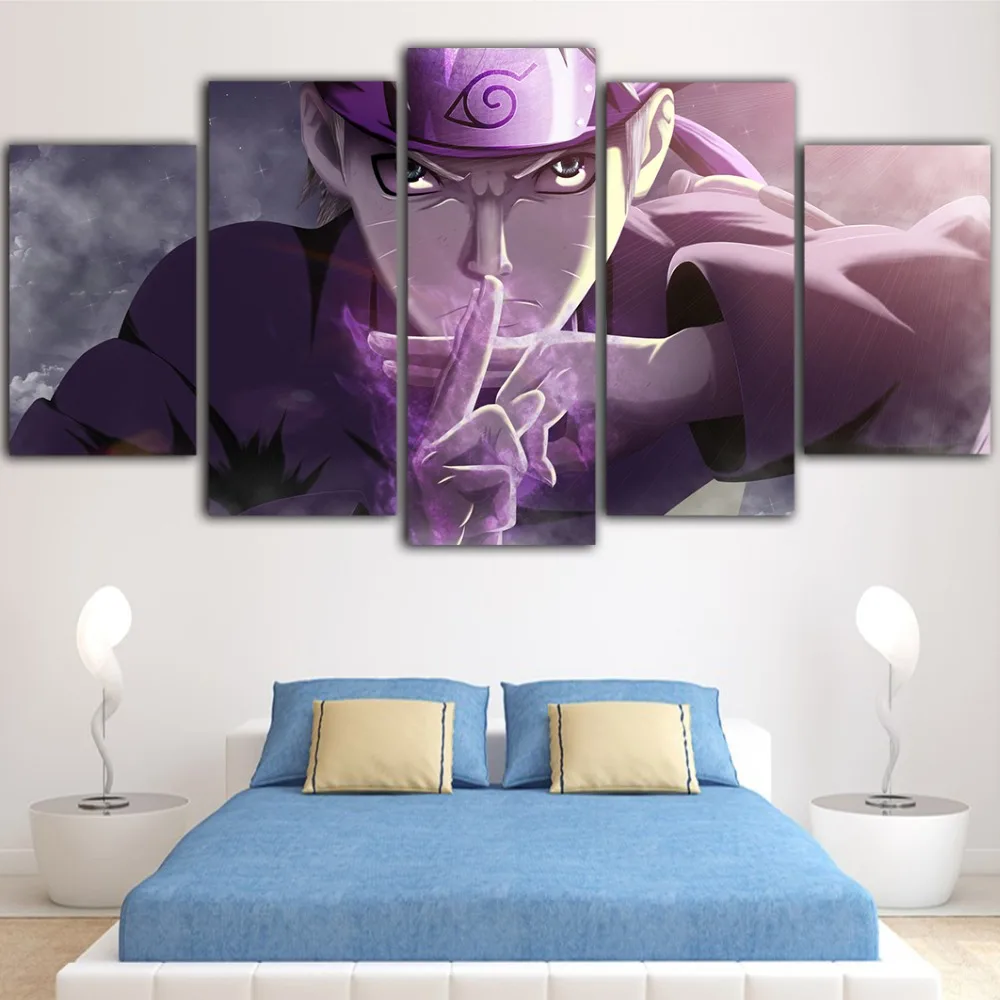 5 шт. Хит аниме Наруто холст живопись куадро Decoraci N Dormitorio Постер табло Peinture Sur Toile