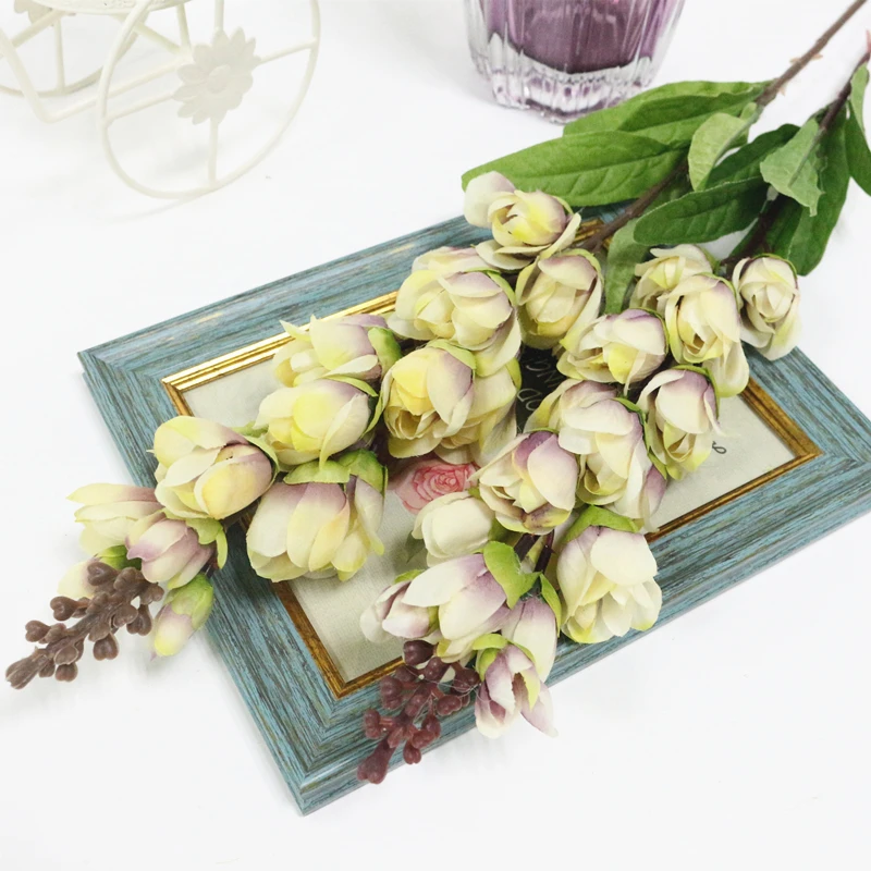 JAROWN Artificial Silk Fake Flower Simulation Lily Of The Valley Wedding Party Feast Decor Flowers Home Living Room Office Decor