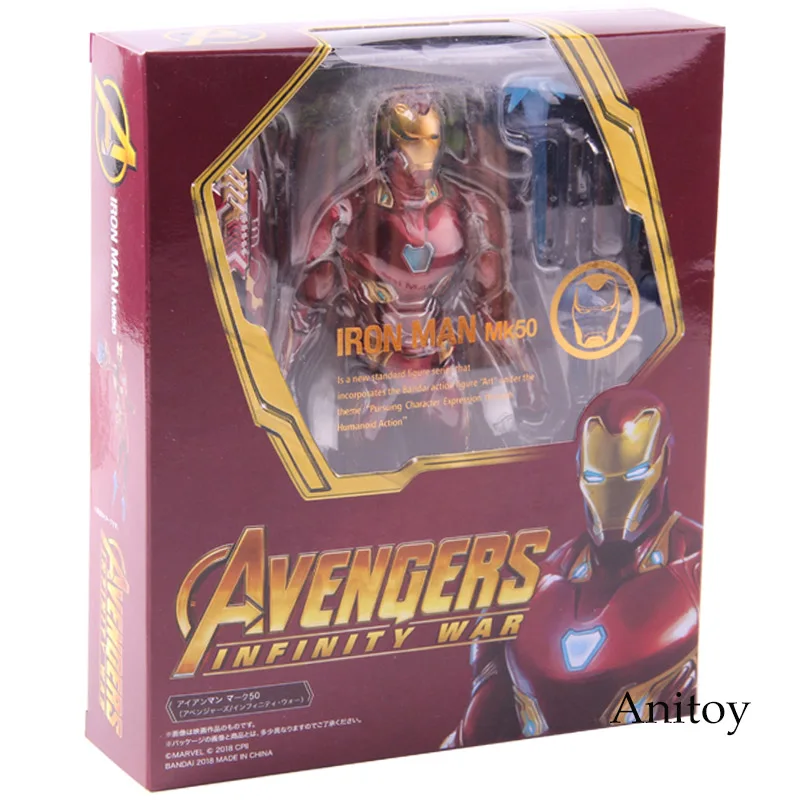 Figuarts СВЧ Железный человек MK50& Tamashi сценические ПВХ Фигурки Marvel Мстители Бесконечность войны со знаком Железного человека 50 Коллекционная модель игрушки