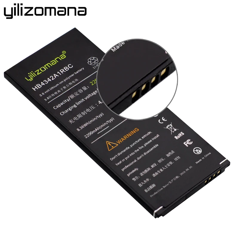 YILIZOMANA Оригинальный аккумулятор для телефона HB4342A1RBC Huawei Honor 4A 5A Y5II Y5 II 2 Ascend 5 + Y6 SCL TL00
