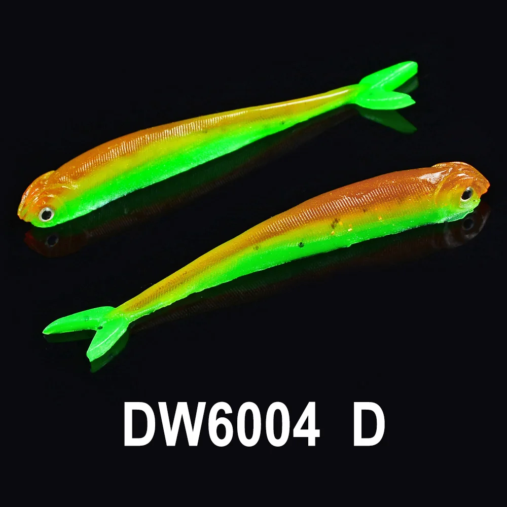 DW6004D 10 шт./компл. мягкие приманки 8,5 см-3," рыболовные приманки 10 видов цветов, Мягкая приманка для рыбалки приманки, 3g, с функцией-0,11 oz бас-гитара - Цвет: DW6004D