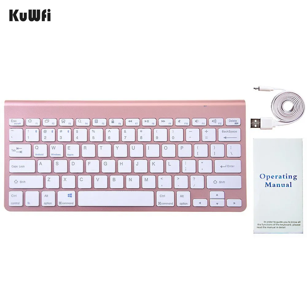 Беспроводная клавиатура KuWFi K1280 Bluetooth 3 0 URCO Ultraslim Портативная мультимедийная для