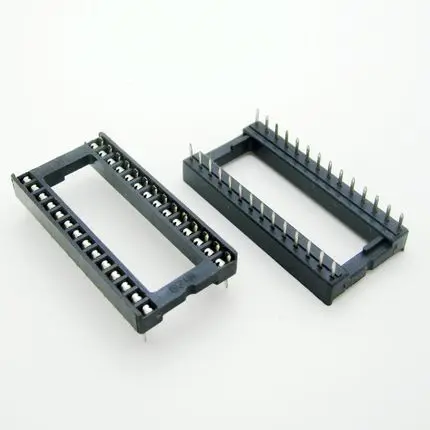 

17PCS/lot 28 Pin DIP Square Hole IC Sockets Adapter Wide 28Pin Pitch 2.54mm Connector