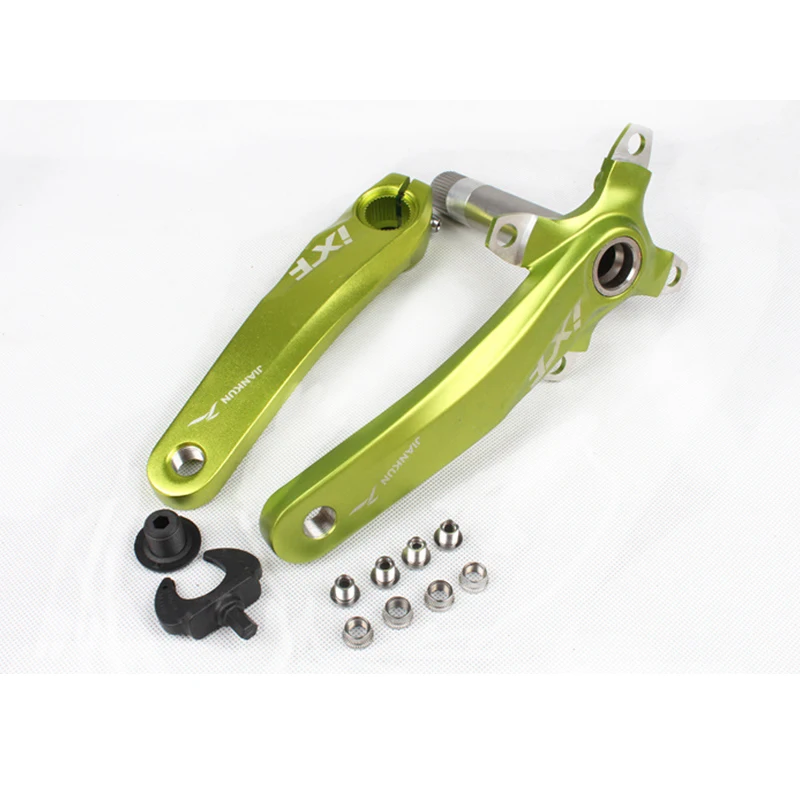 Green-Crank XF bcd104мм ЧПУ шатун для велосипеда MTB велосипедный Кривошип с нижним кронштейном горный велосипед Кривошип горный велосипед части цикла 170 мм - Цвет: Green-Crank